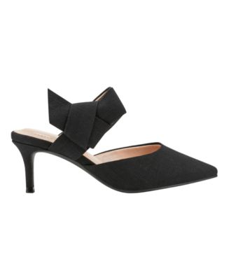 Women's Millie Pointed Toe Kitten Heel Mules