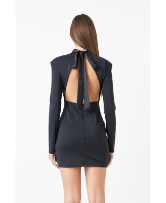 Women's Jersey Open Back Mini Dress