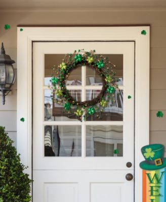 20" D St. Patrick's Shamrock Berry Wreath