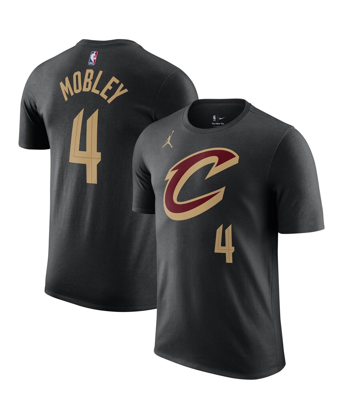 Men's Jordan Evan Mobley Black Cleveland Cavaliers 2022/23 Statement Edition Name and Number T-shirt - Black