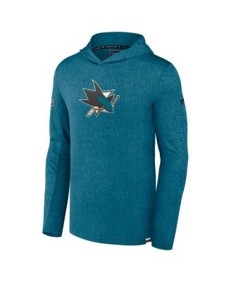 Men's Teal San Jose Sharks Authentic Pro Lightweight Pullover Hoodie