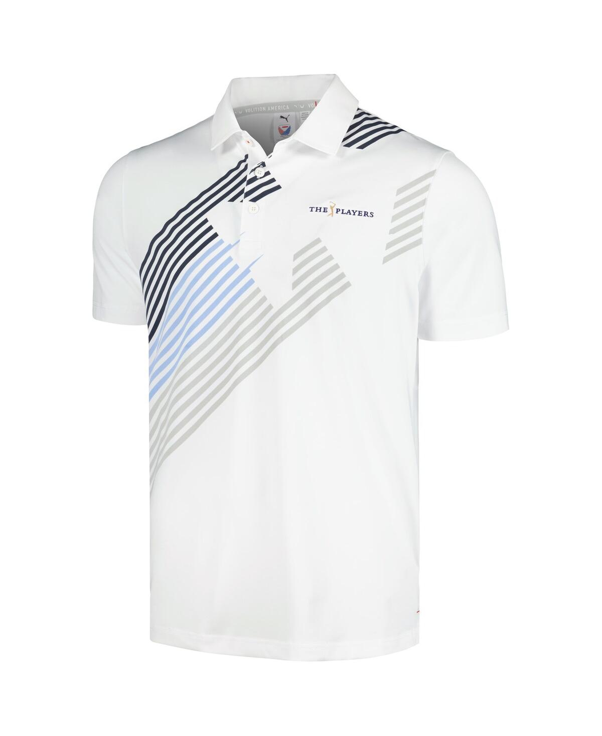 Men's PumaThe Players Volition Jet Polo Shirt - White