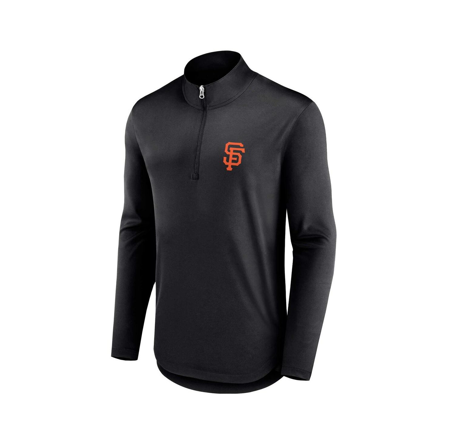 Men's Black San Francisco Giants Quarterback Quarter-Zip Top