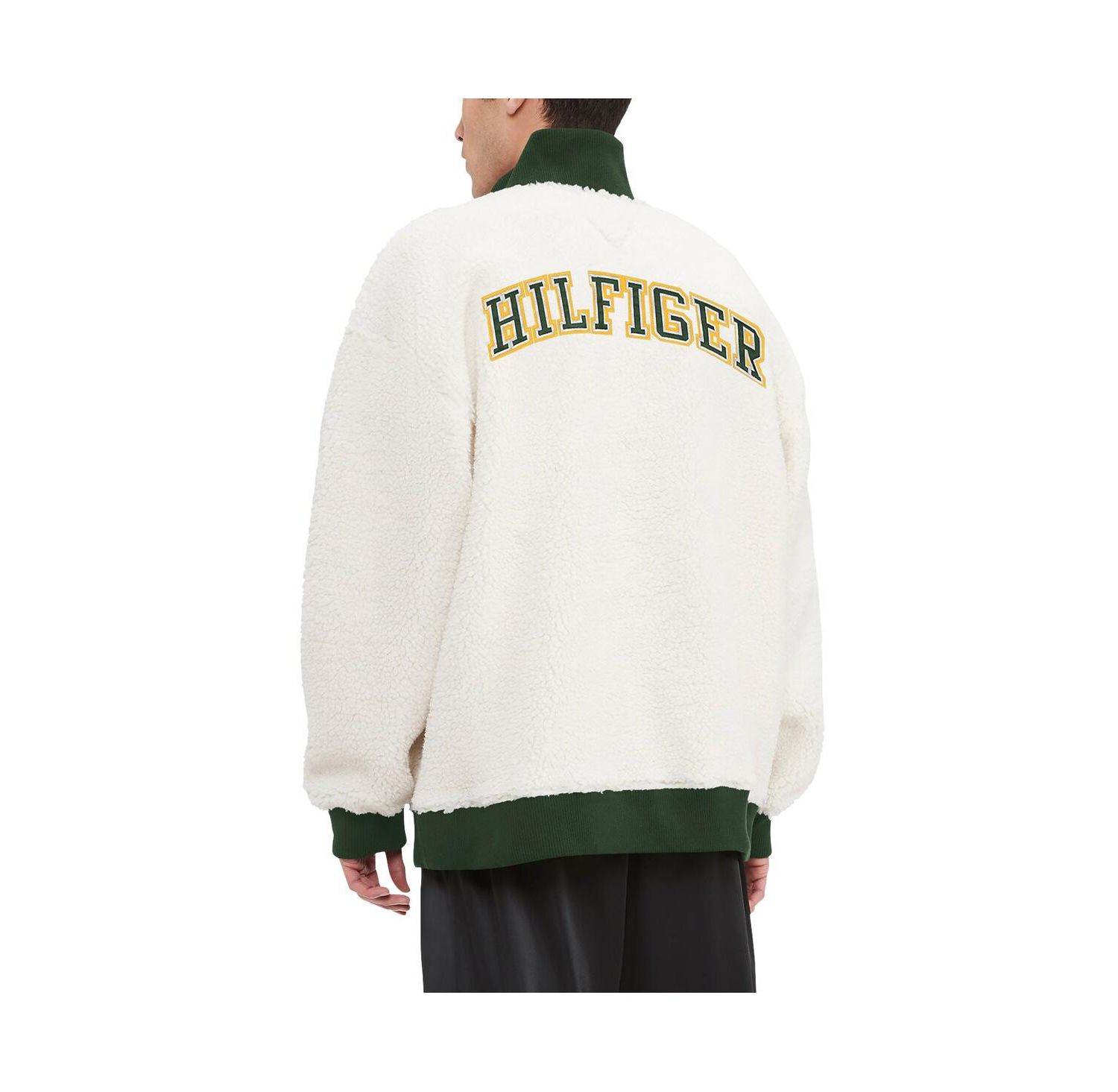 Men's Cream Green Bay Packers Jordan Sherpa Quarter-Zip Sweatshirt