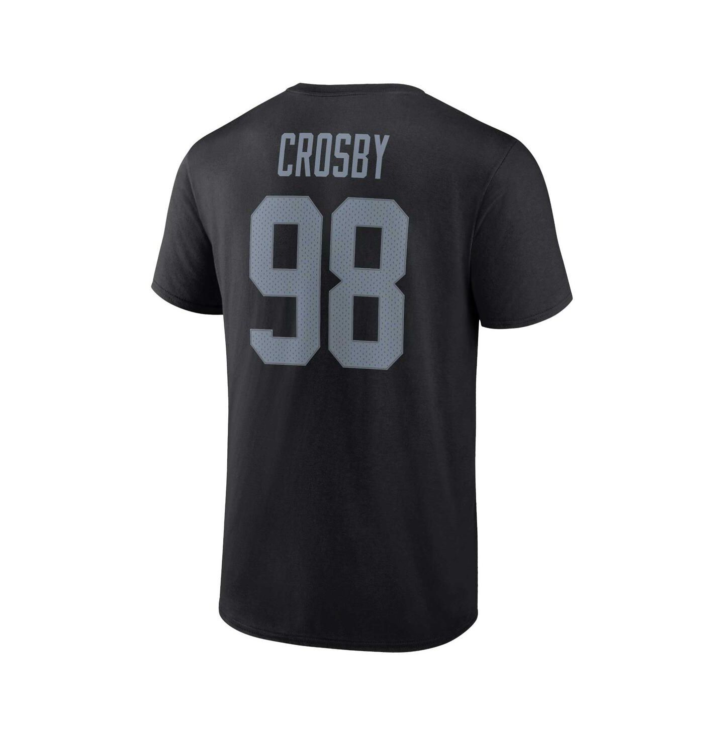 Мужская футболка Fanatics Maxx Crosby Black Las Vegas Raiders Player Icon Name and Number — фото 3