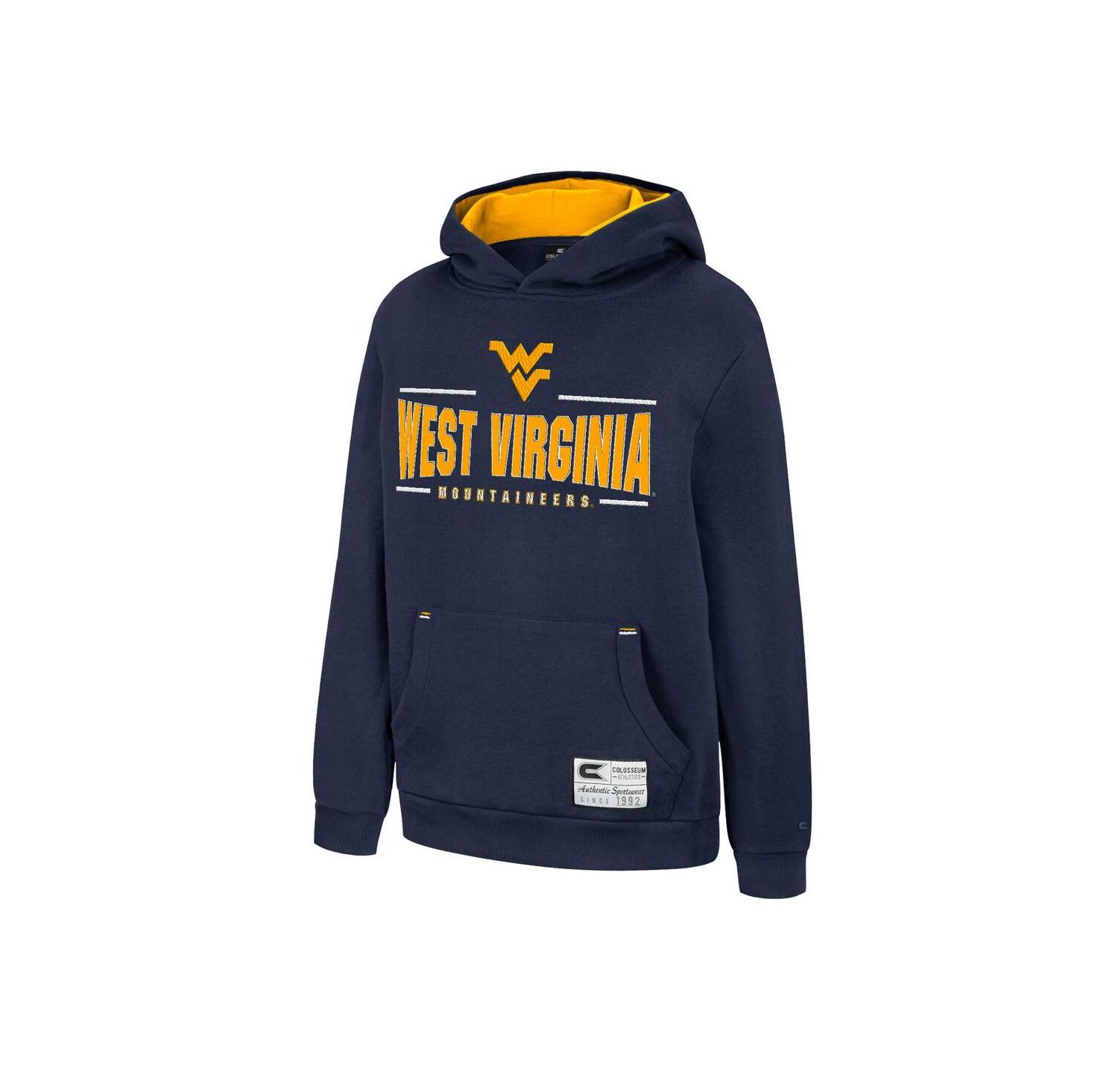 Big Boys Navy West Virginia Mountaineers Lead Guitarists Pullover Hoodie