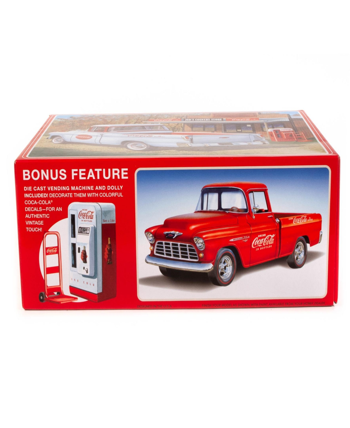 Round 2 1955 Chevy Cameo Pickup Coca-Cola Model Kit