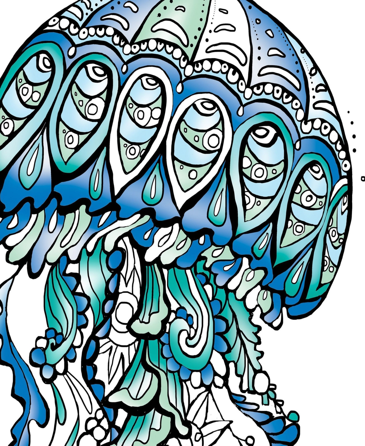 Art Maker Ocean Tranquility Mindwaves Coloring Kit