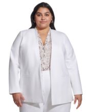 Calvin Klein White Womens Blazers Blazer Jackets Macy s
