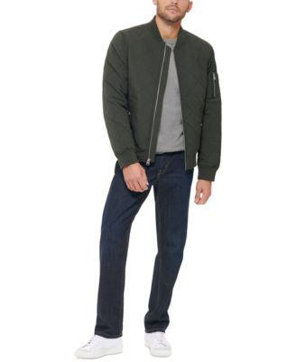 Men's Quilted Fashion Bomber Jacket