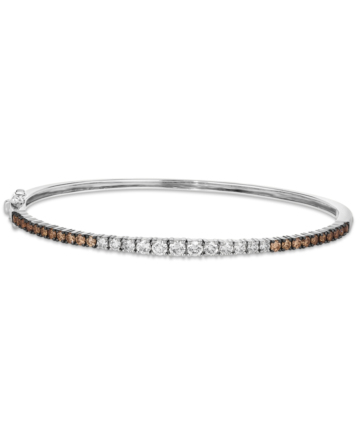 Le Vian Ombre Chocolate Ombre Diamond Bangle Bracelet (1-1/3 Ct. T.w.) In 14k Gold (also Available In Rose G In White Gold