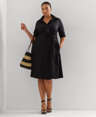 Lauren Ralph Lauren - Plus Size Belted Shirtdress