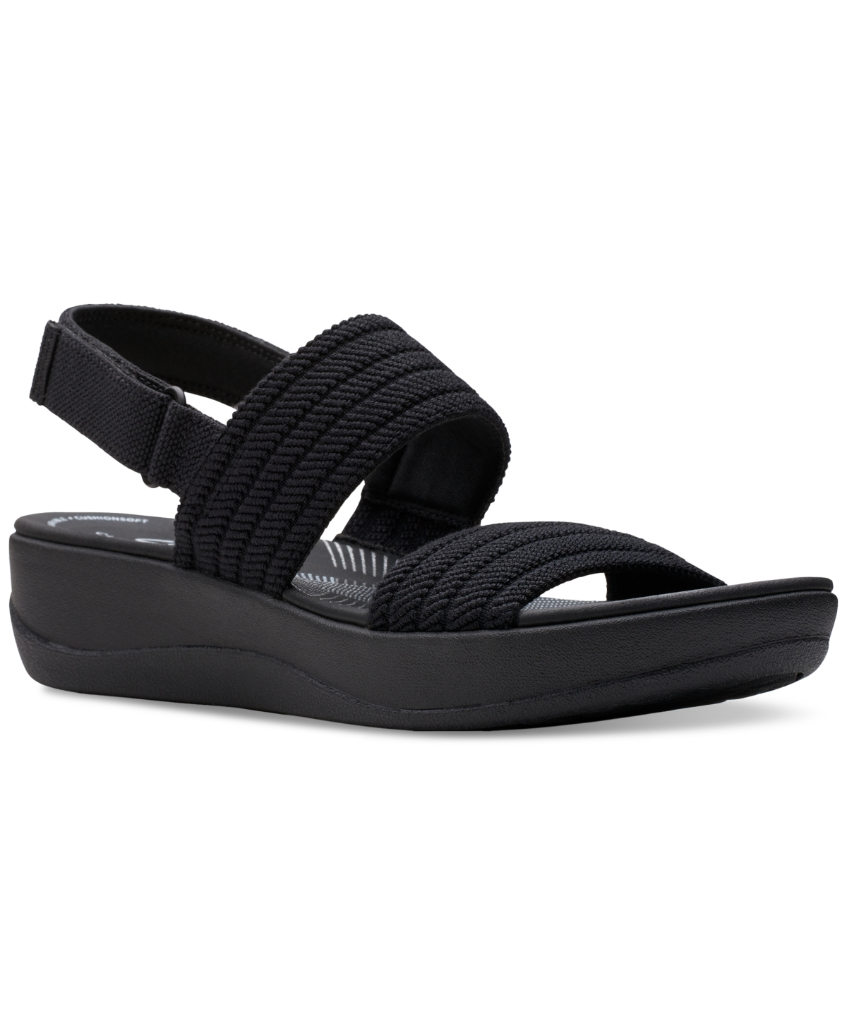 Clarks Women's Arla Stroll Slip-on Slingback Sandals In Black