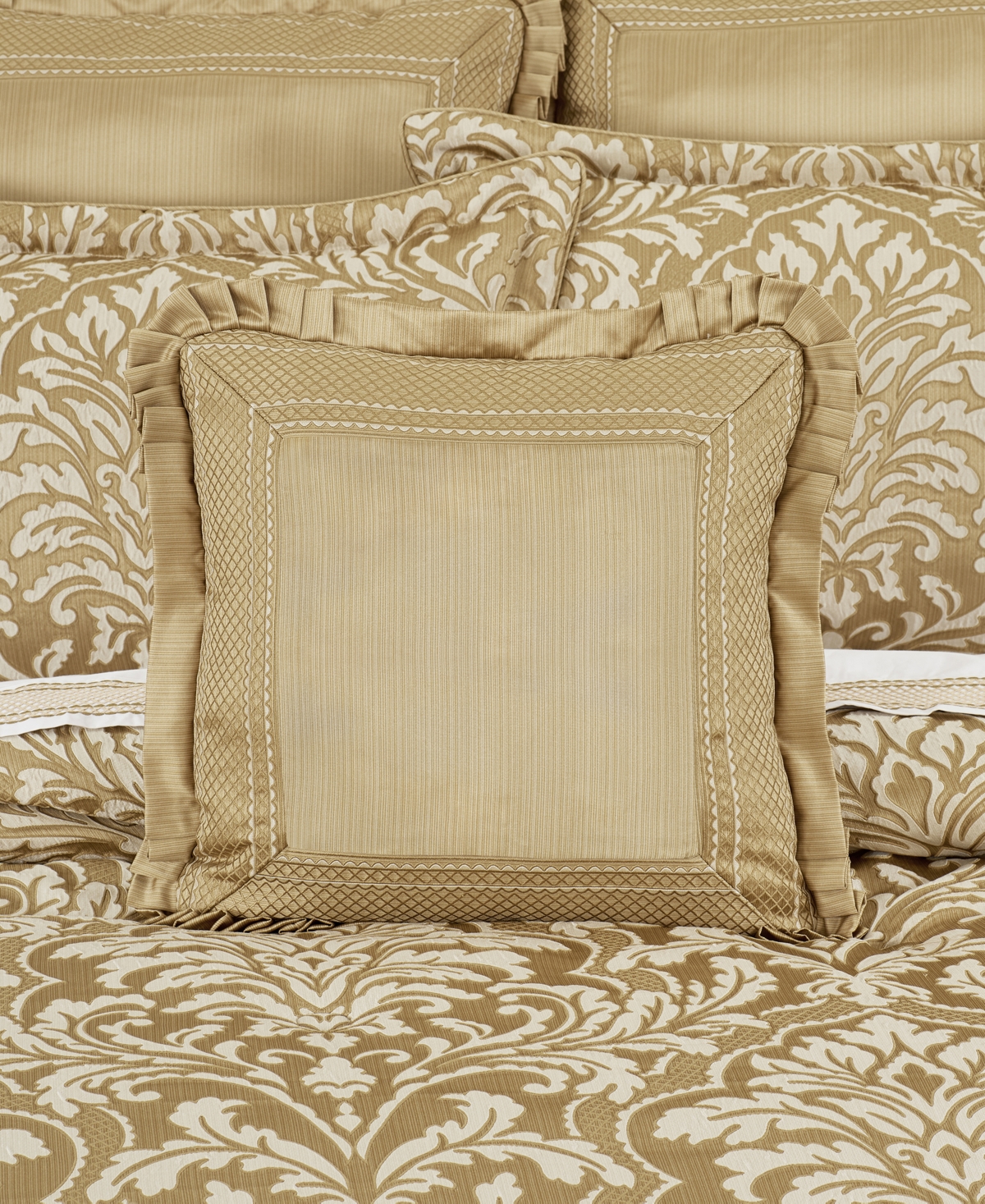 Shop J Queen New York Aurelia Decorative Pillow, 20" X 20" In Gold