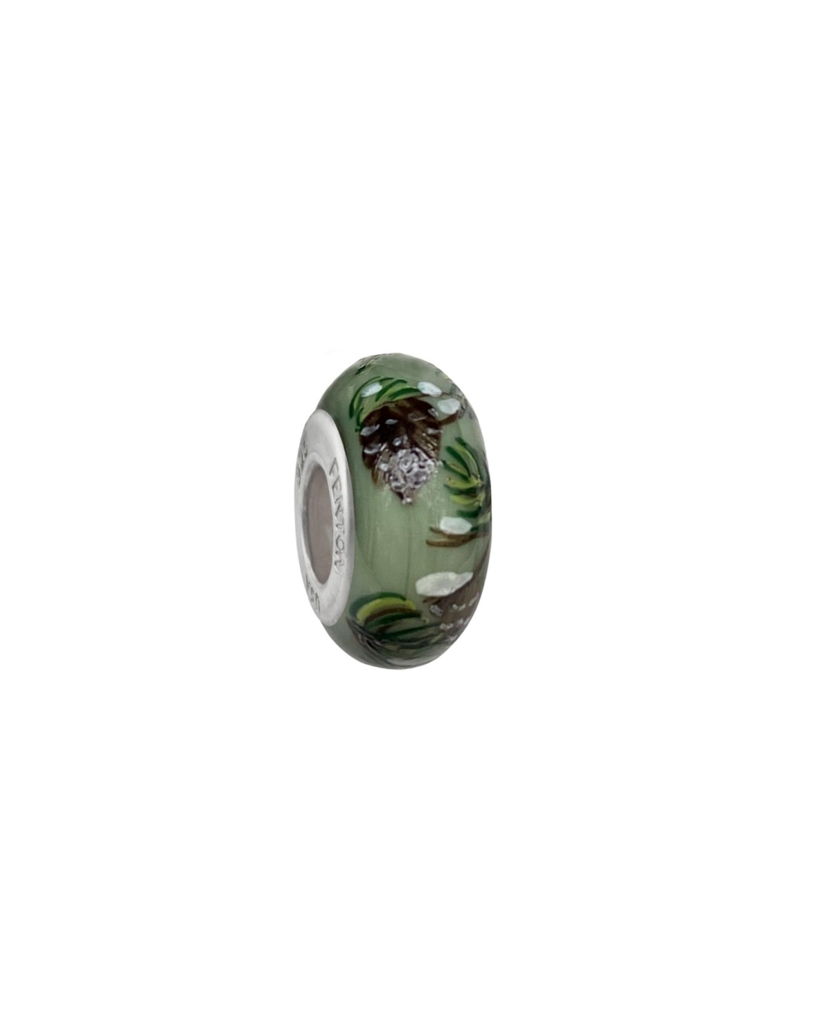Glass Jewelry: Alpine Garland Glass Charm - Multi-color