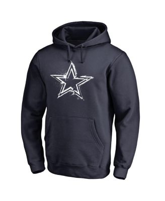Men's Navy Dallas Cowboys Splatter Logo Pullover Hoodie