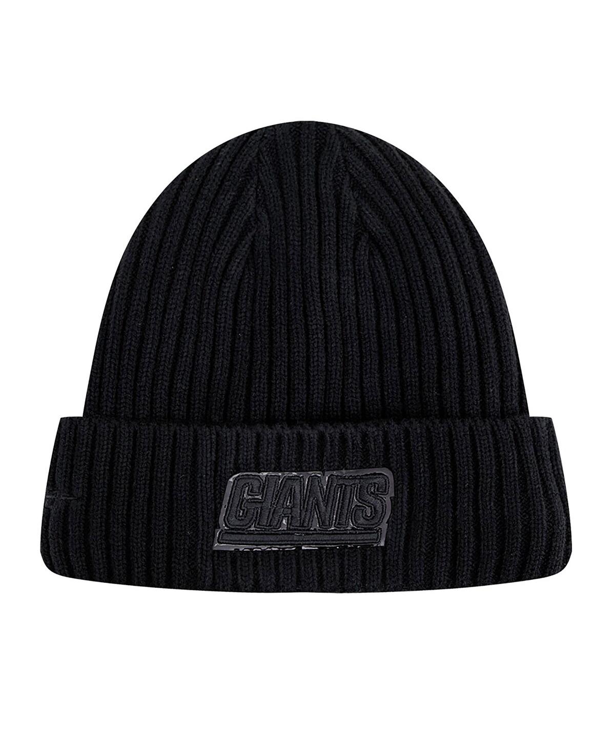 Men's Pro Standard New York Giants TripleCuffed Knit Hat - Black