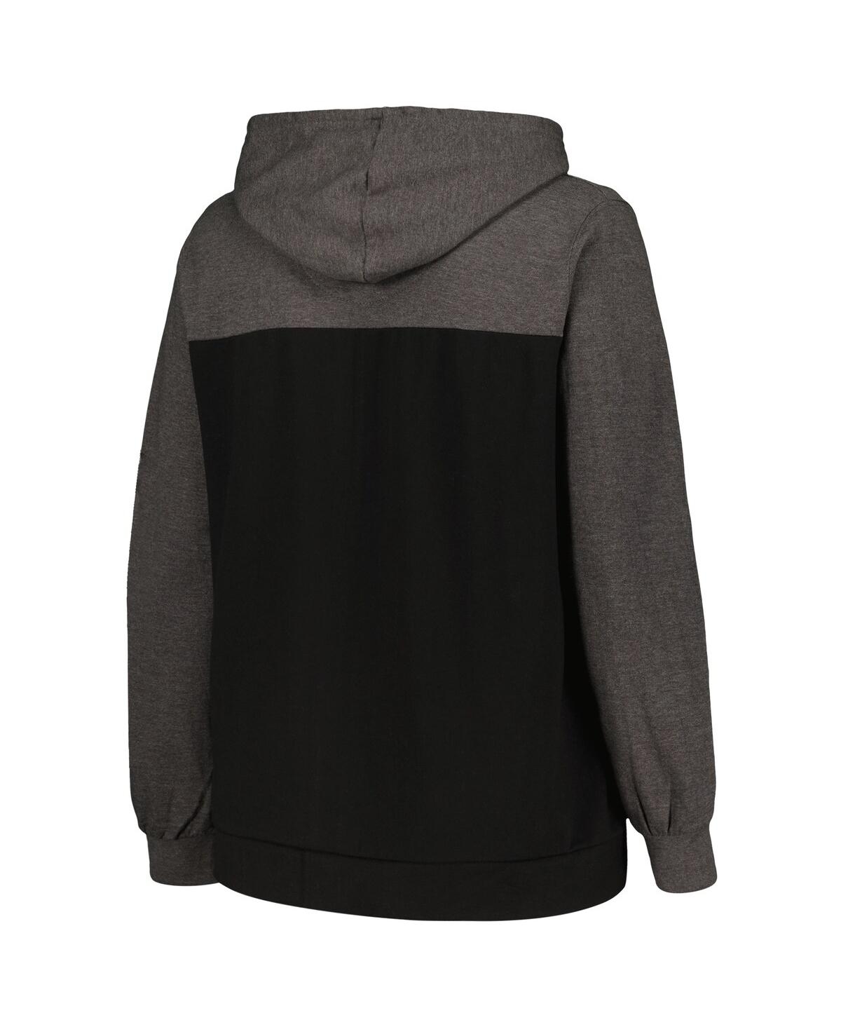 Women's FanaticsWashington Commanders Plus Size City Ties Full-Zip Hoodie - Heather Charcoal