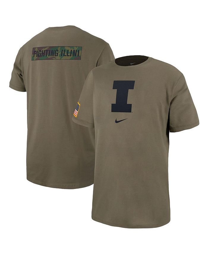 Nike Men's Olive Illinois Fighting Illini Military-Inspired Pack T ...