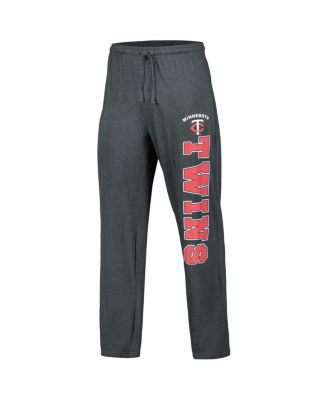 Men's Charcoal, Navy Minnesota Twins Meter T-shirt and Pants Sleep Set