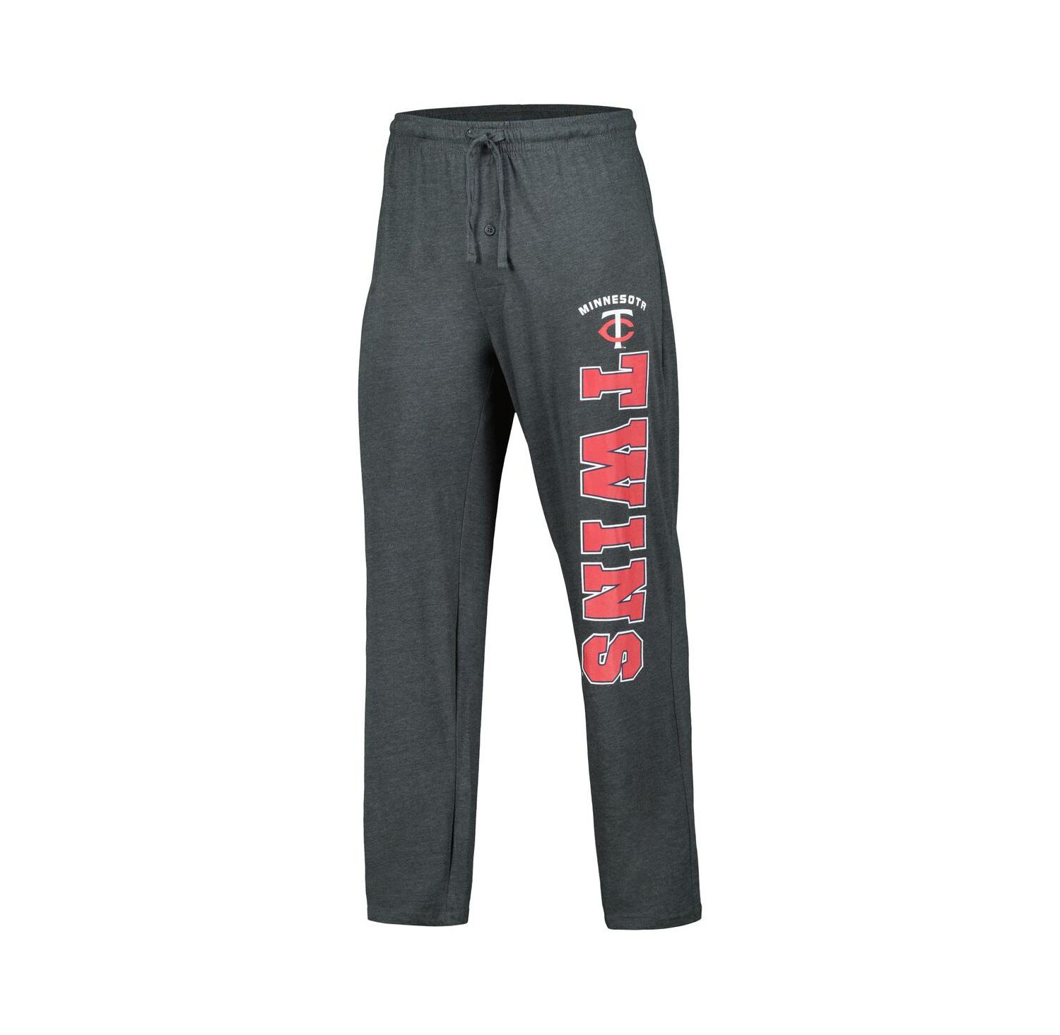 Men's Charcoal, Navy Minnesota Twins Meter T-shirt and Pants Sleep Set