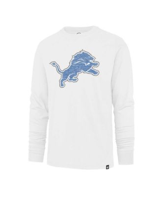 Men's White Distressed Detroit Lions Premier Franklin Long Sleeve T-shirt