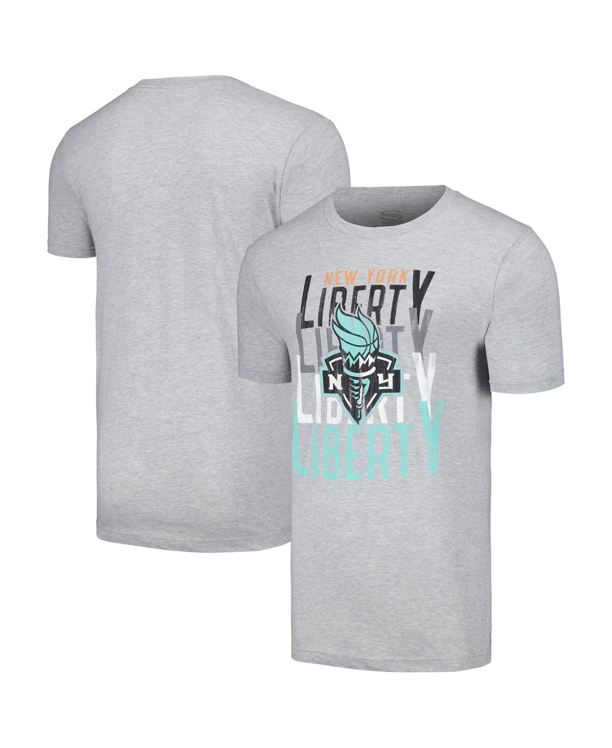 Men's and Women's Stadium Essentials Heather Gray New York Liberty Dedication T-shirt - Heather Gray