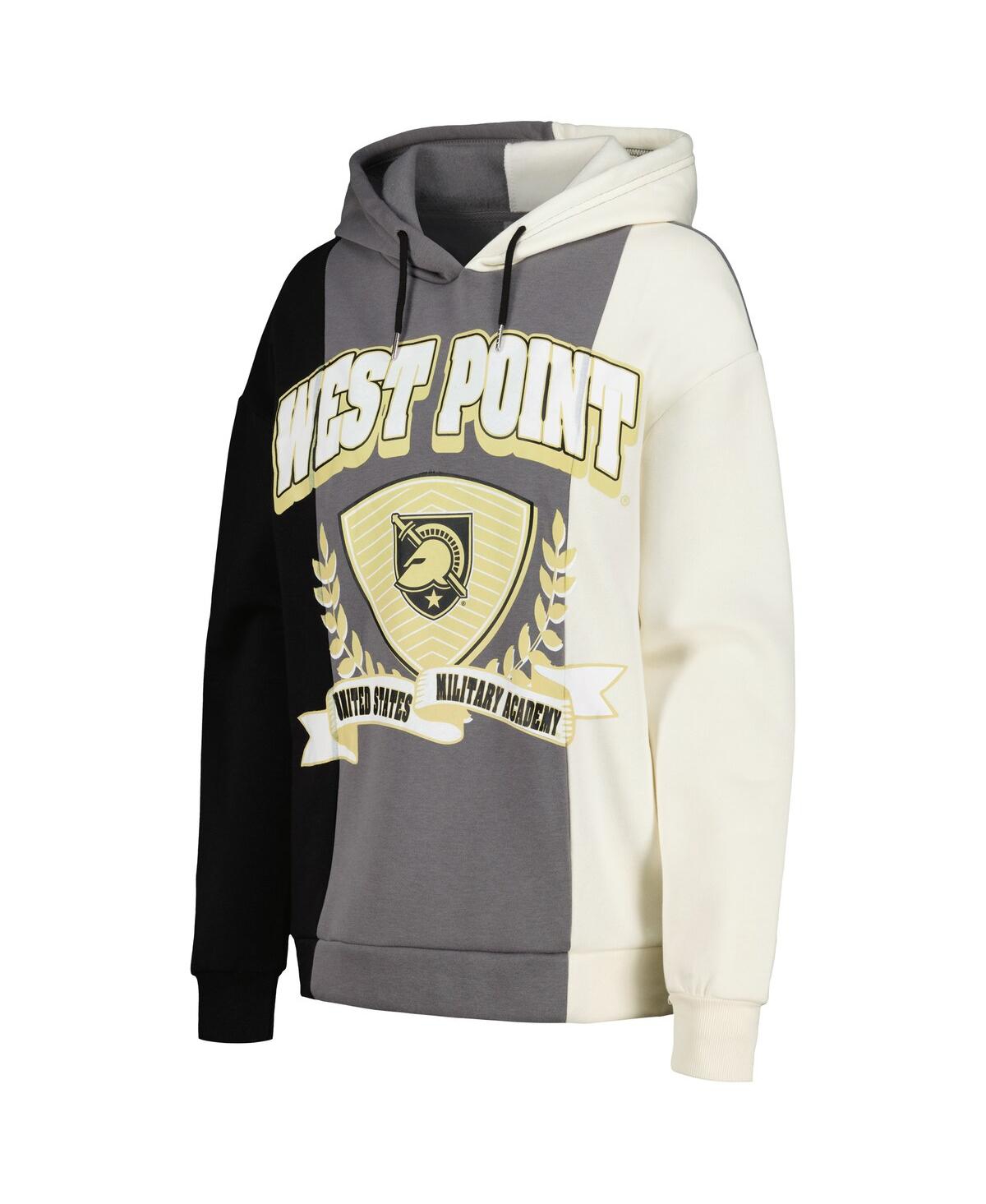 Women's Gameday CoutureArmyKnights Hall of Fame Colorblock Pullover Hoodie - Black