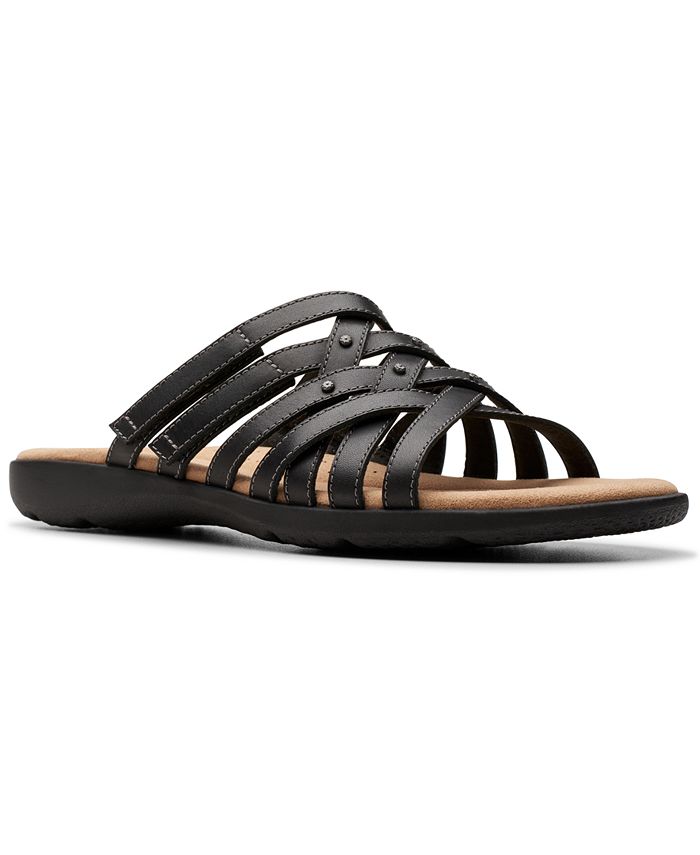 Clarks flip flops online macy's