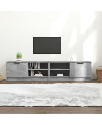 TV Stands 2 pcs Concrete Gray 31.5"x13.8"x14.4" Engineered Wood