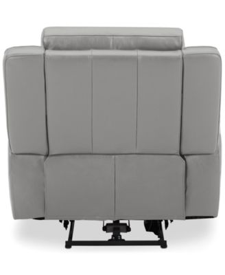 Addyson 41" Zero Gravity Leather Recliner with Power Headrest, Created for Macy's
