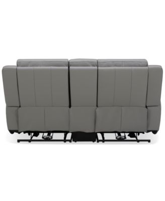 Addyson 77" 3-Pc. Leather Sofa with 2 Zero Gravity Recliners with Power Headrests & 1 Console, Created for Macy's