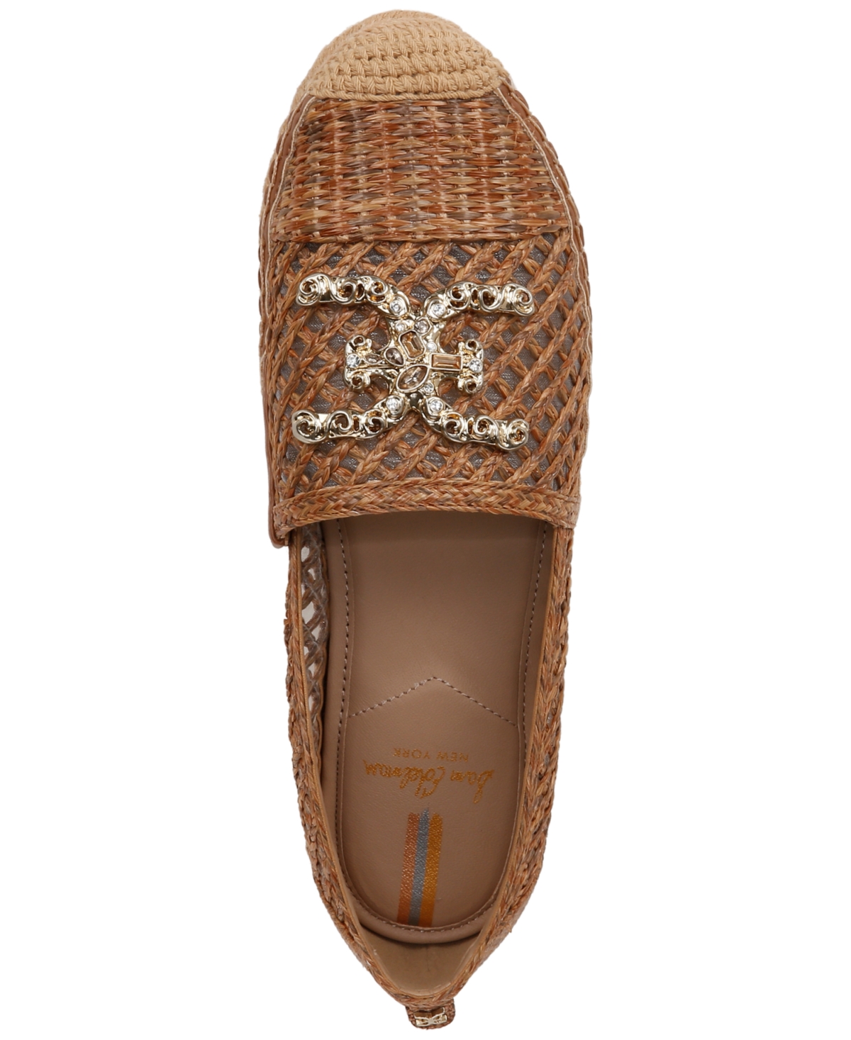 Sam Edelman Women's Khiara Emblem Embellished Espadrille Flats