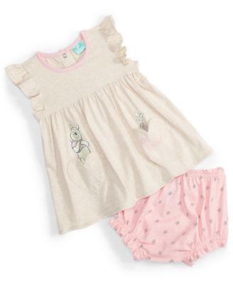 Disney - Baby Girls Winnie-the-Pooh & Piglet Top & Bloomers, 2 Piece Set