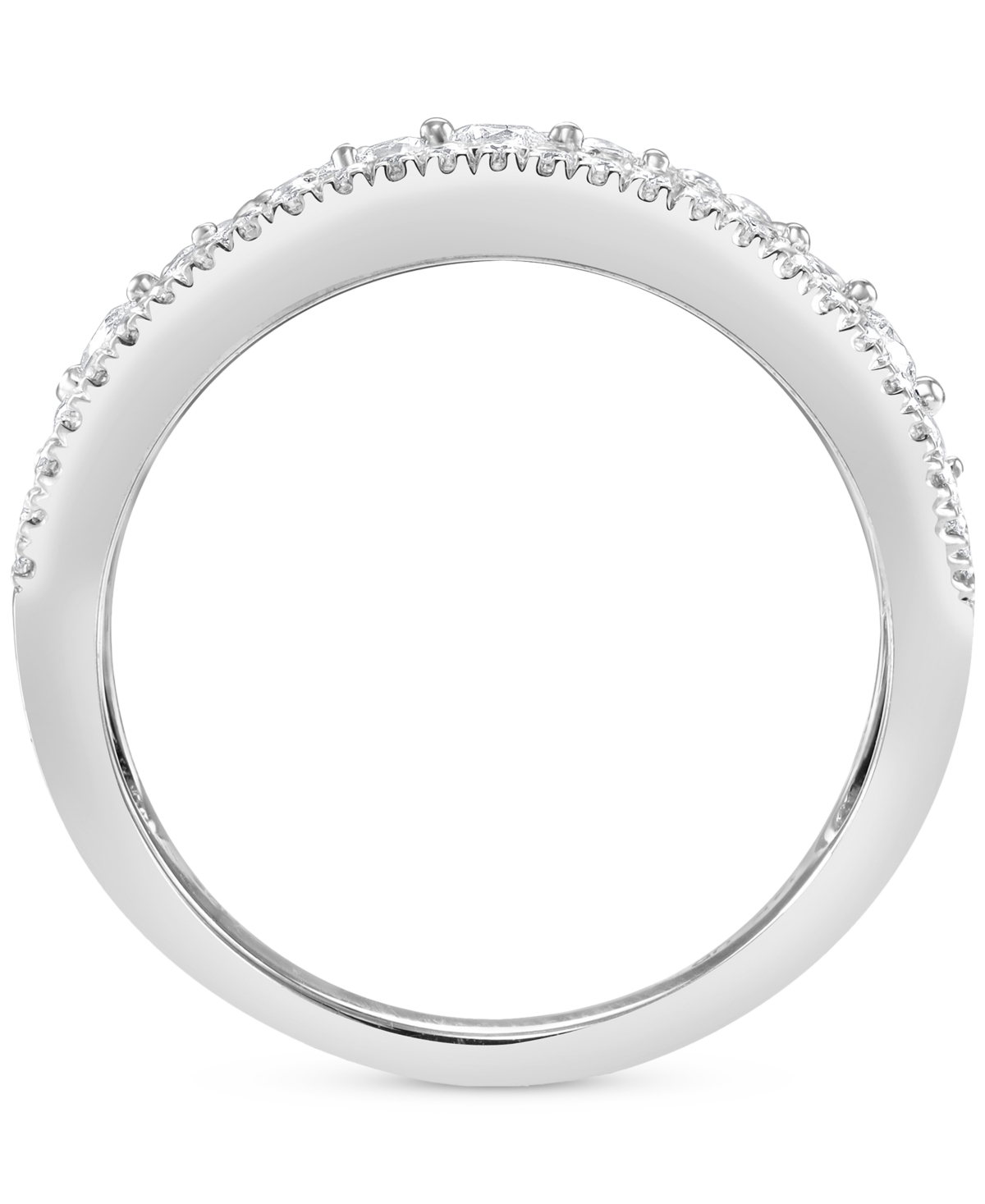 Diamond Openwork Statement Ring (3/4 ct. t.w.) in 14k- White Gold