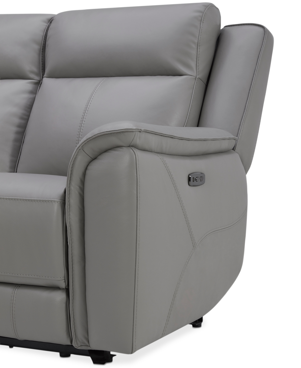 Addyson 6-Pc. Leather Sectional with 2 Zero Gravity Recliners with Power Headrests and 1 Console, Created for Macy's