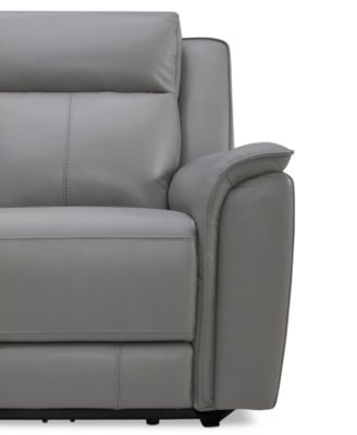 Addyson 117" 5-Pc. Leather Sectional with 3 Zero Gravity Recliners with Power Headrests, Created for Macy's