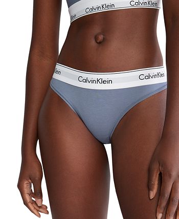 Calvin Klein Women's Modern Cotton Bikini, Black, Small