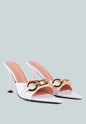 Womens Drippin Hot Croc Patent Faux Leather Sandals