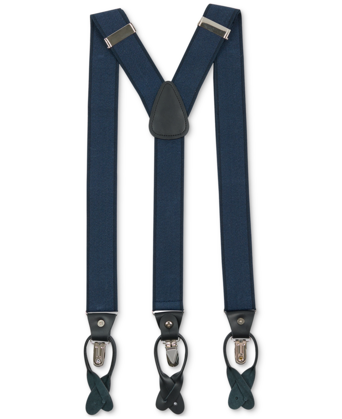 Men's Solid Suspenders - Black