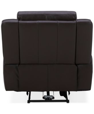 Addyson 41" Zero Gravity Leather Recliner with Power Headrest, Created for Macy's