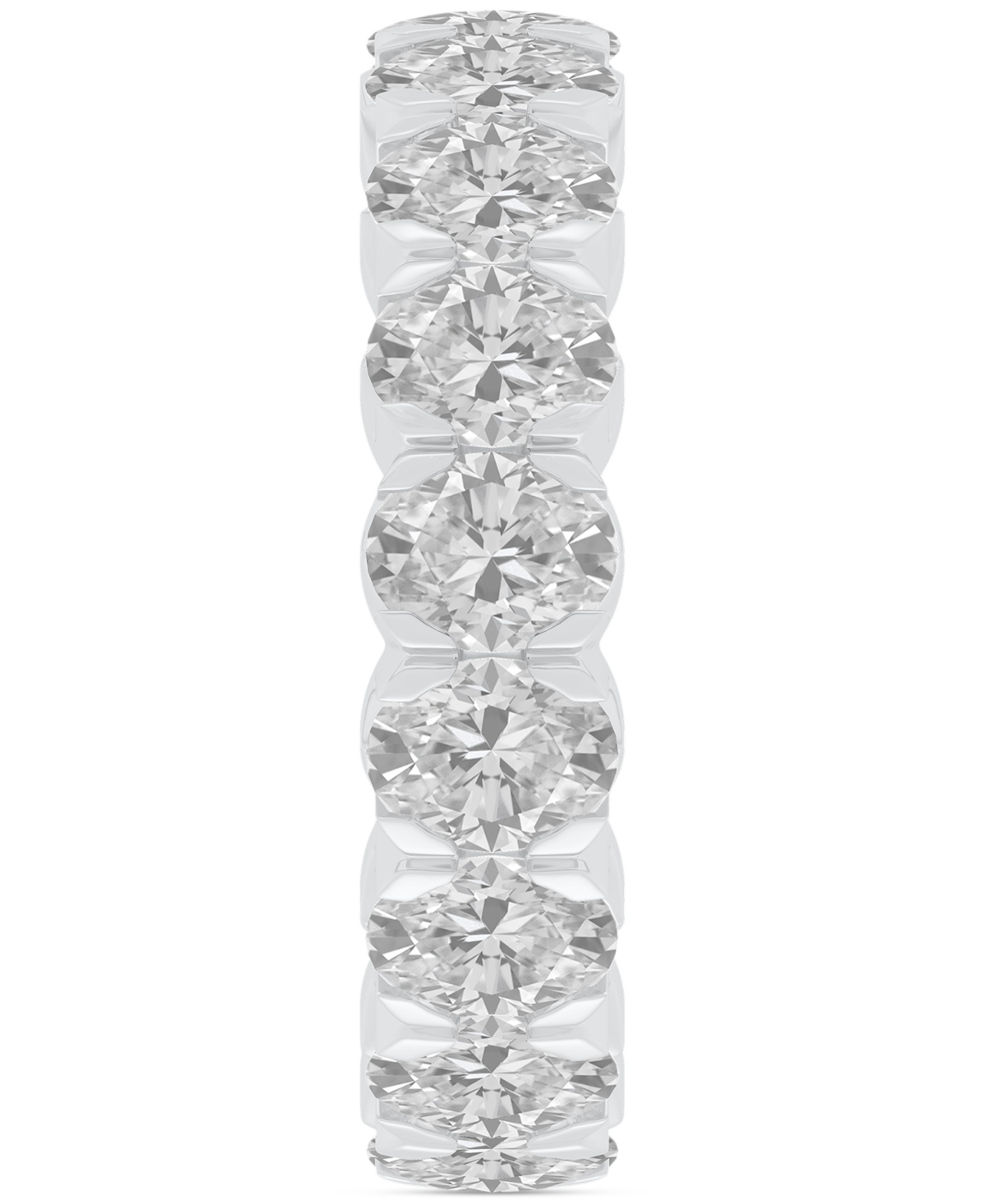 Diamond Oval-Cut Eternity Band (5 ct. t.w.) in 14k Gold (Also  - Platinum
