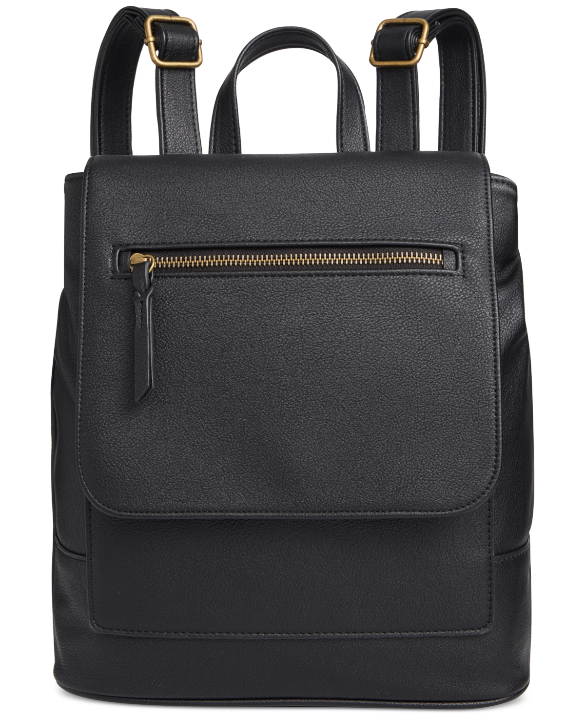 Shop Style & Co Hudsonn Flap Backpack, Created For Macy's In Black