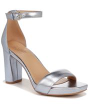 Blue wide shop width heels