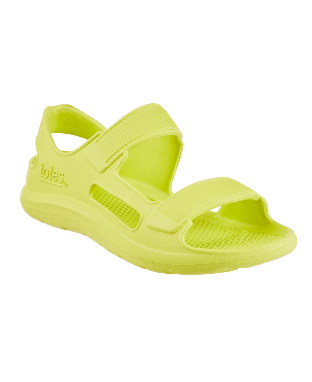 Shop Totes Toddler Kids Everywear Molded Sport Sandals In Vivid Charteuse