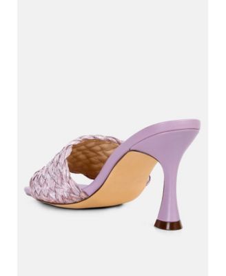 Womens Ny Tour Braided Strap Heel Sandals