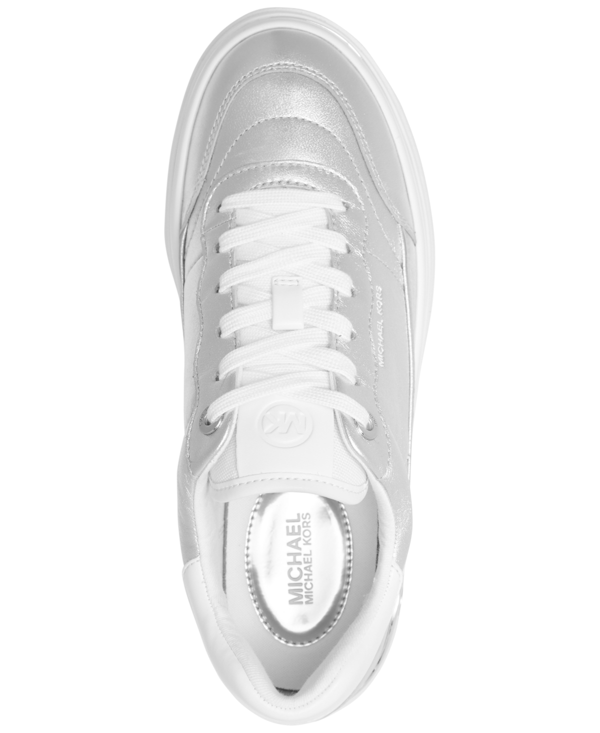 MICHAEL KORS MICHAEL MICHAEL KORS WOMEN'S HAYES EMPIRE LOGO LACE-UP PLATFORM SNEAKERS 