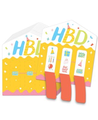 Big Dot of Happiness Party Time - Birthday Game Pickle Cards - Pull ...