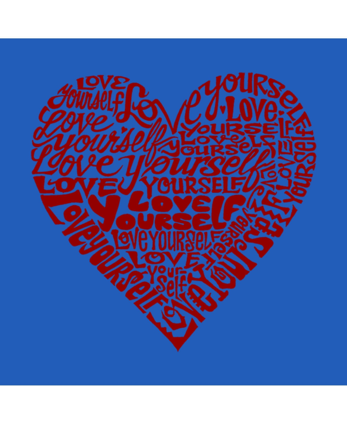 Love Yourself - Big Girl's Word Art Crewneck Sweatshirt