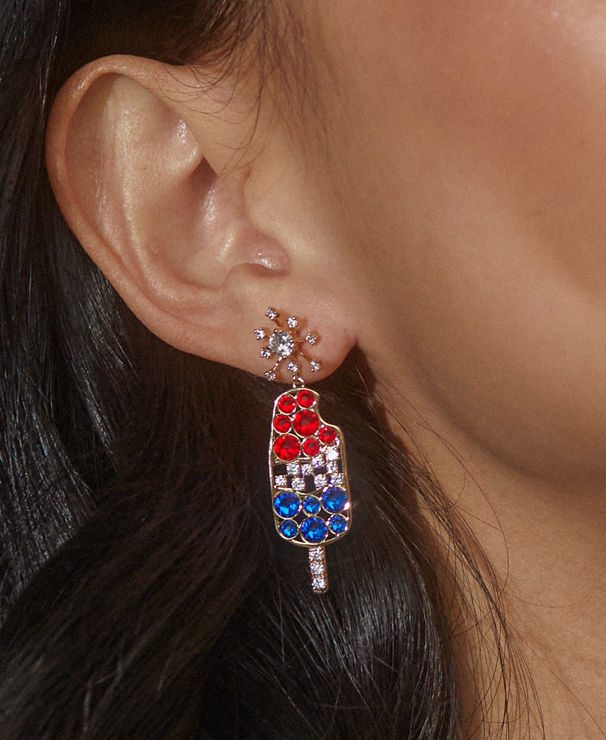 Shop Ajoa By Nadri 18k Gold-plated Pave & Color Crystal Ice Bomb Pop Drop Earrings